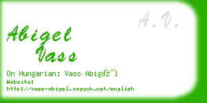 abigel vass business card